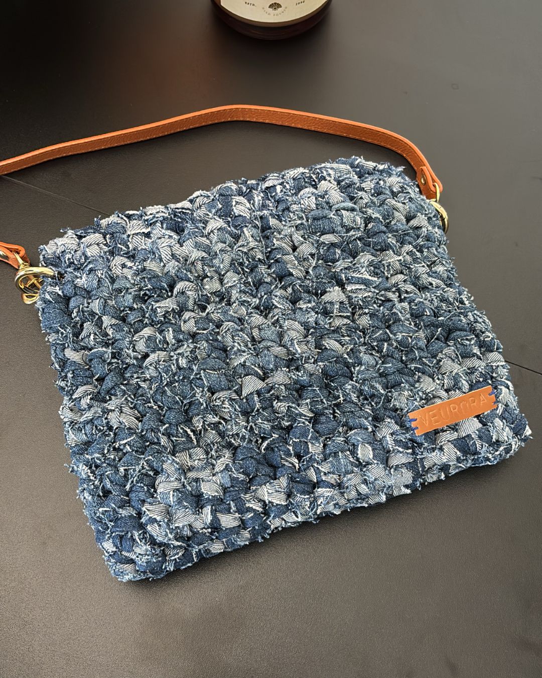 Catalina - Cartera Crossbody en Crochet con Denim Reciclado PRE-ORDEN