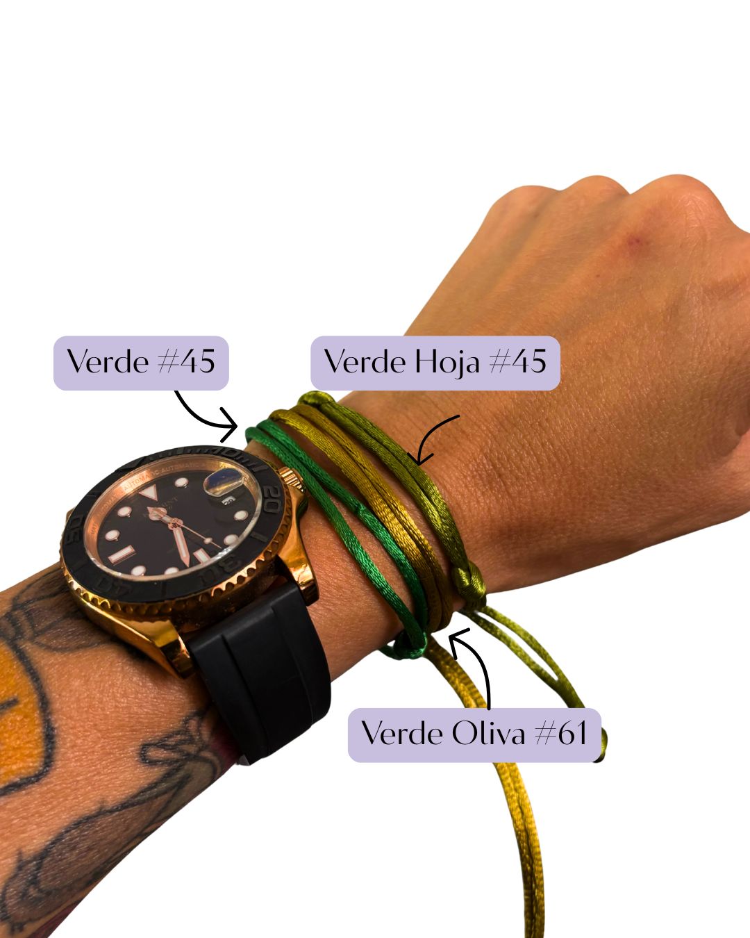 Pulseras de Hilo en Satin