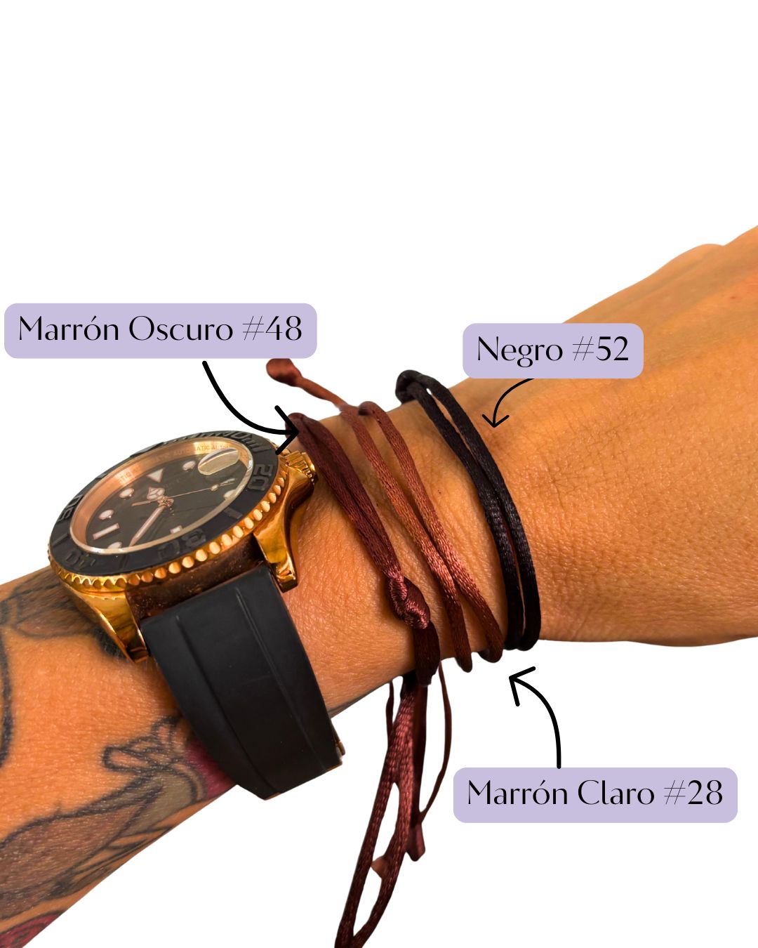 Pulseras de Hilo en Satin