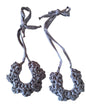 Collar Tejido Flor - Color Azul Marino