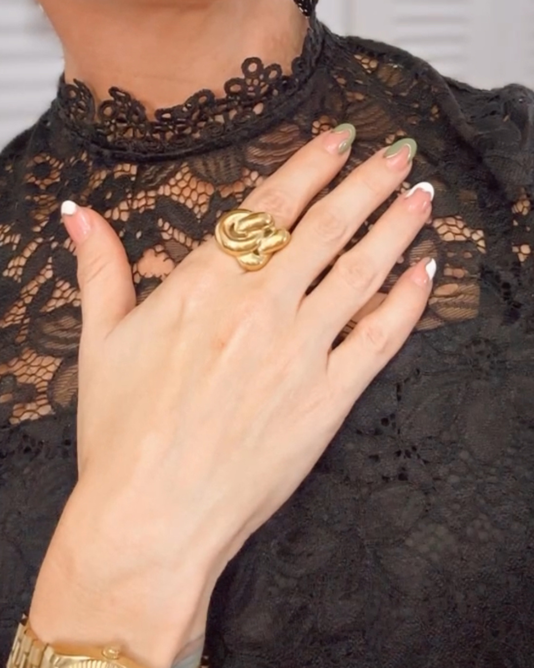 Angelique Gold Chunky Ring