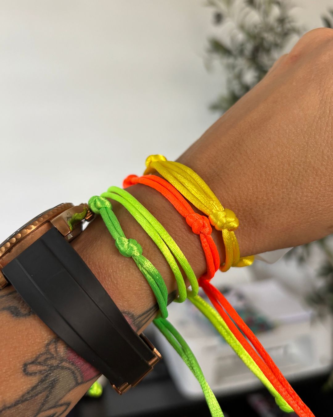 Pulseras de Hilo en Satin