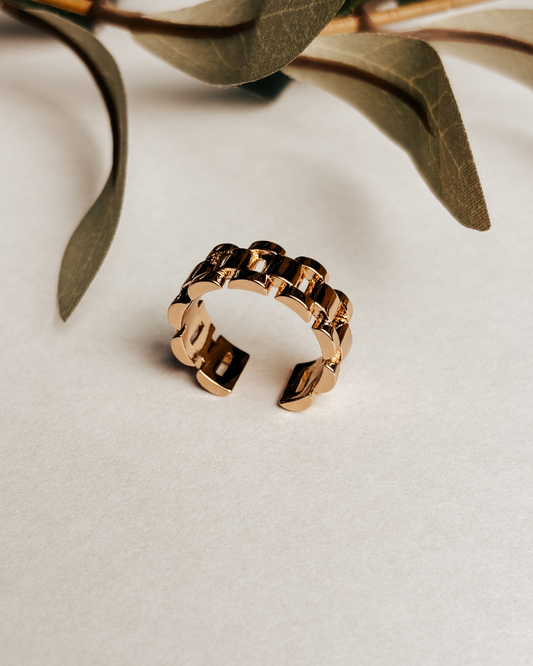 Olimpia Gold Adjustable Ring