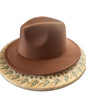 Sombrero Estilo Fedora con Coverup en Macramé