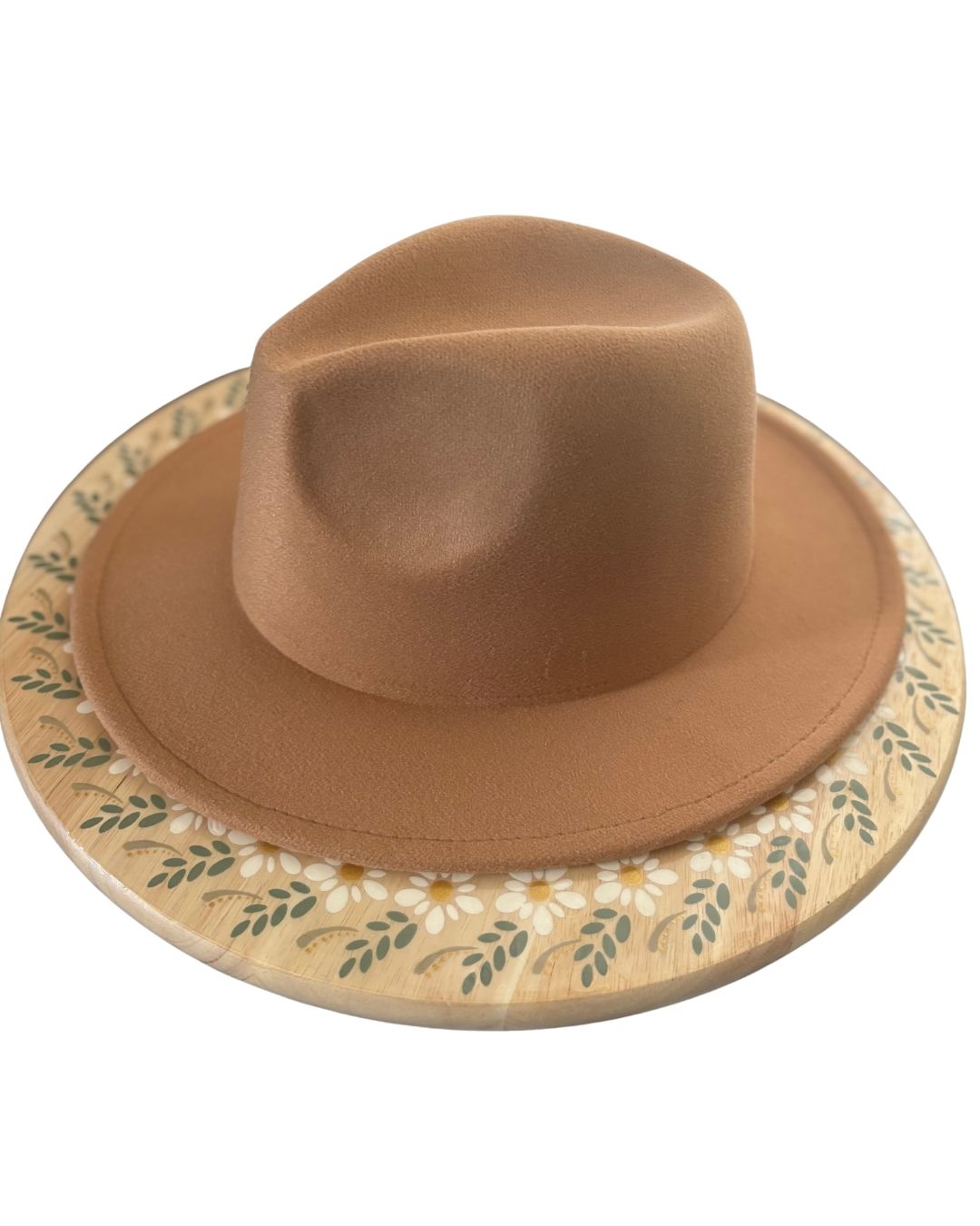 Sombrero Estilo Fedora con Coverup en Macramé