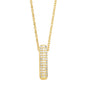 Cristal Bubble Initial Necklace