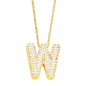 Cristal Bubble Initial Necklace