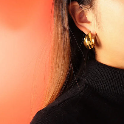 Sofia Chunky Gold Earrings